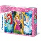 Clementoni Princess disney Supercolor Puzzle Maxi, Multicolore, 60 Pezzi, 26416